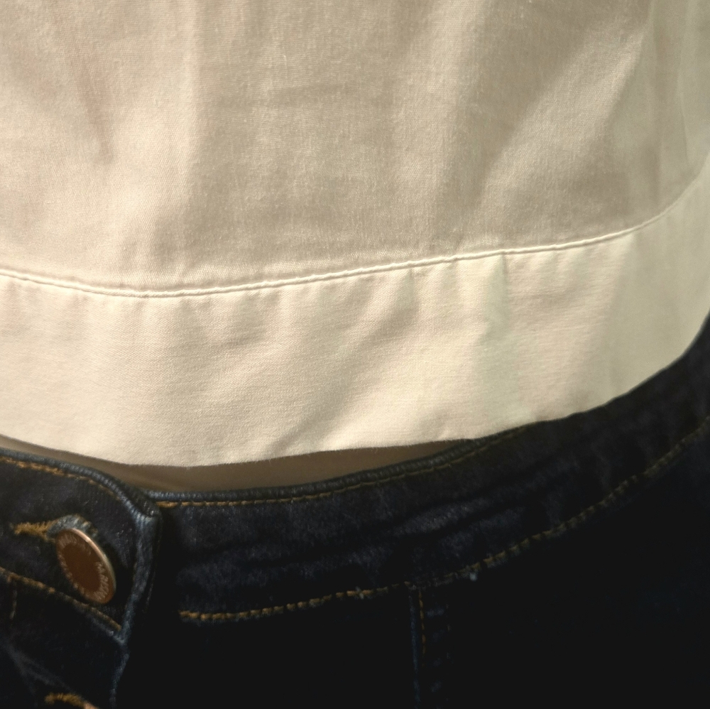 Zara Cropped Poplin Shirt XS - Picture 4 of 6